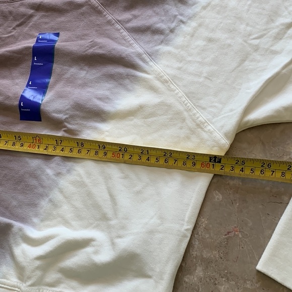 Joy Lab Sweatshirt  Women's French Terry Tie-Dye Pullover large NWOT two tones - Picture 8 of 13